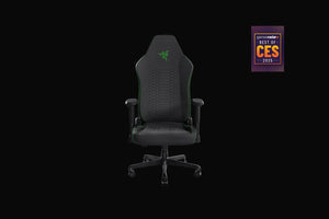 Razer Iskur V2 X - Black / Green Fabric