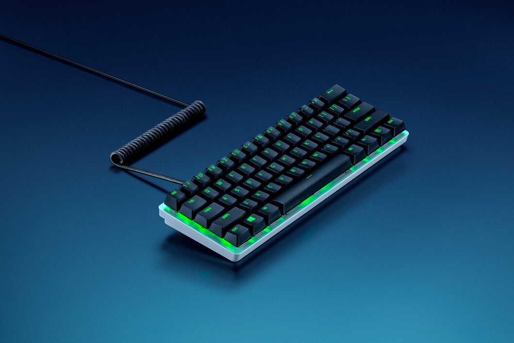 Razer PBT Keycap + Coiled Cable Upgrade Set - Classic Black