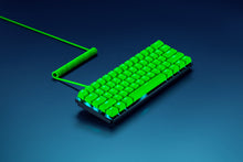 Load image into Gallery viewer, Razer PBT Keycap + Coiled Cable Upgrade Set - Razer Green

